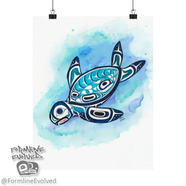 Sea Turtle watercolor print