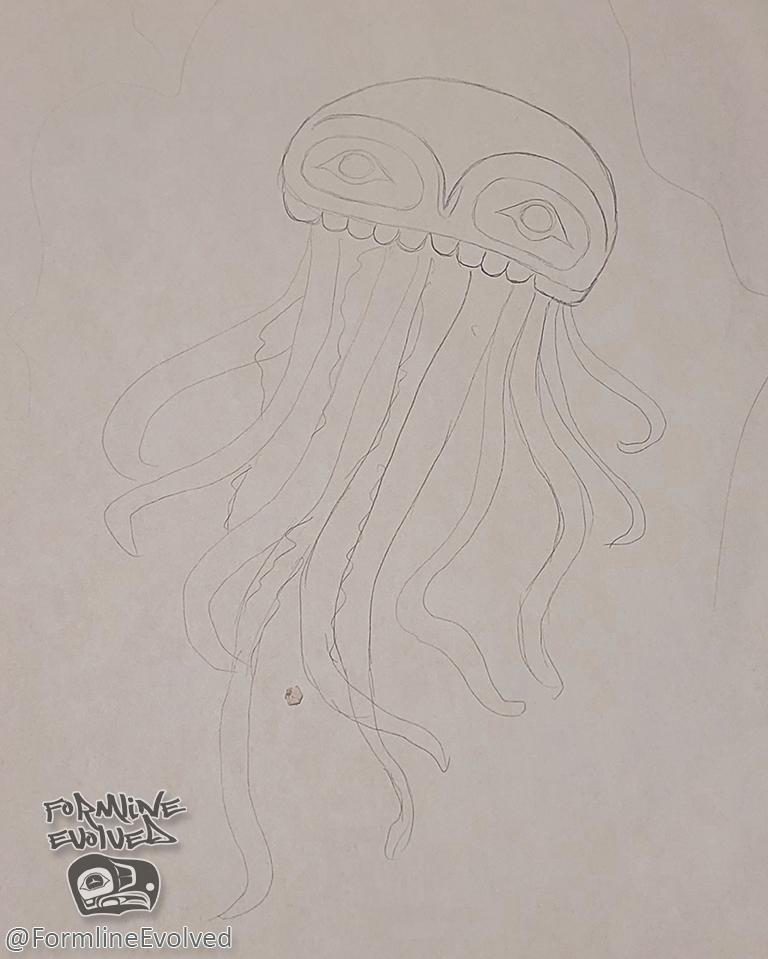 Sketch of Tlingit Jellyfish